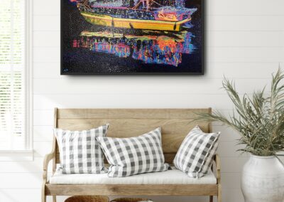 Illuminated Boat art