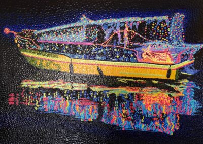 Illuminated Boat art