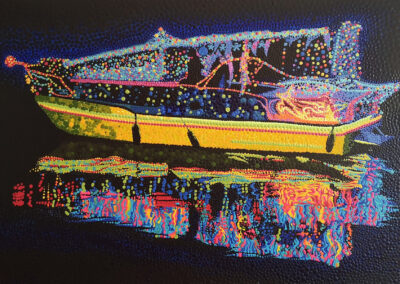 Illuminated Boat art